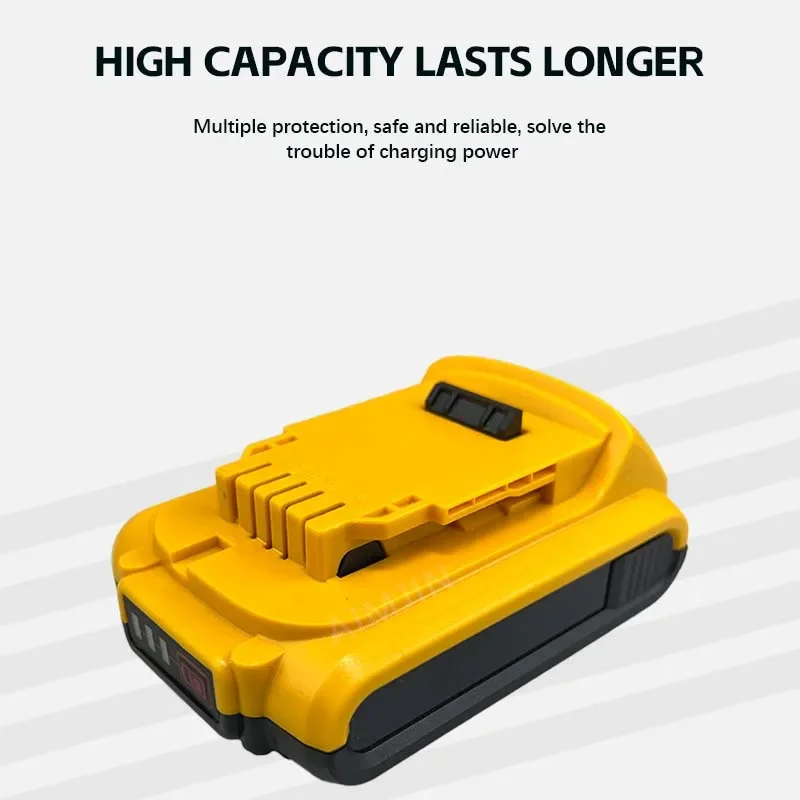 20V 3/4/5AH DCB200 Replacement Li-ion Battery for DeWalt DCB205 DCB201 power Tool set 20Volt 20 v Batteries 3000mah Battery