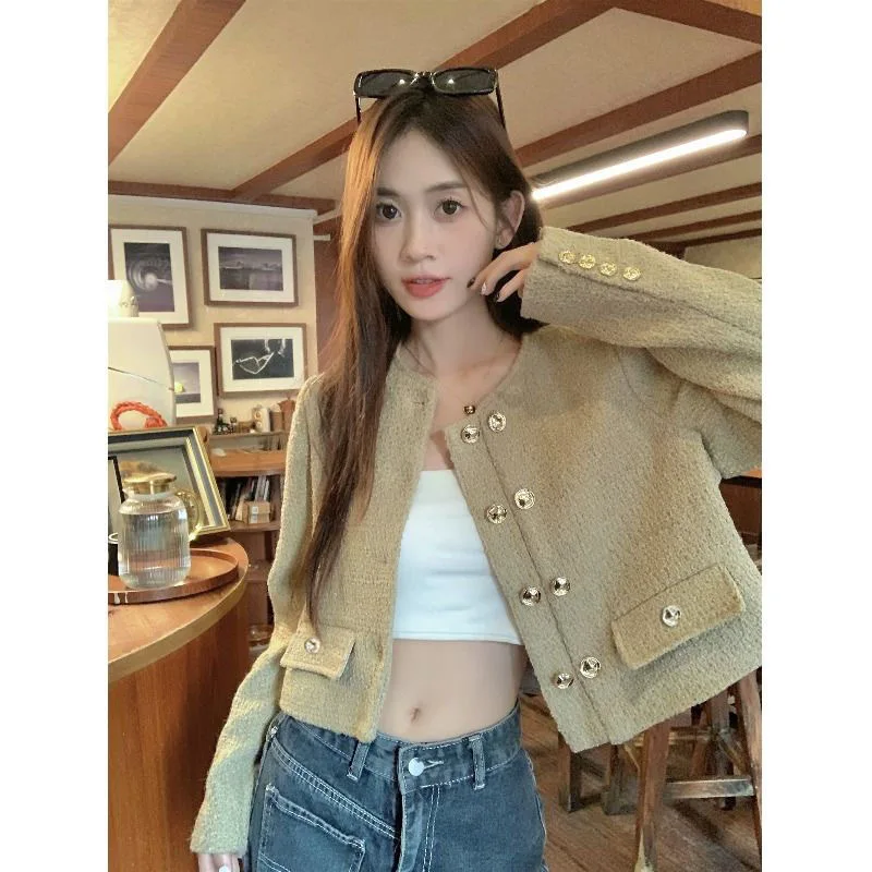 

Tweed Jackets Woman Shoulder Womens Winter Anti-Freezing Puffer Cotton-Padded Fleece-Lined Heavy Insulated Down Warm Windproof