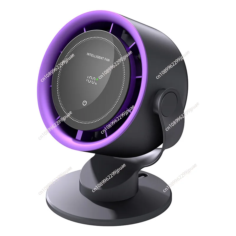 New 100-speed High-speed Circulating Wind USB Charging Smart Desktop Fan Desktop Circulating Wall-mounted Fan