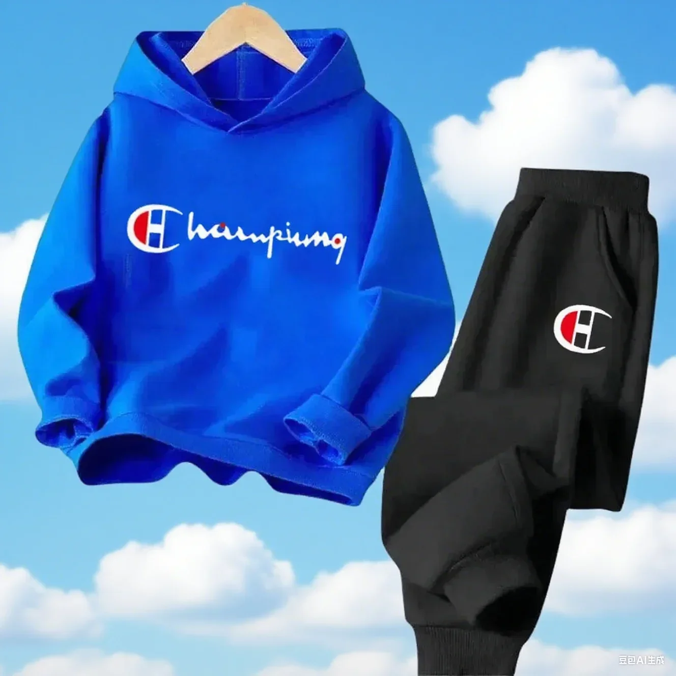 

Boys Hoodie Sets Autumn/Winter Long Sleeve Soft Shirt and Outdoor Leisure Sports Pants Children's Clothing