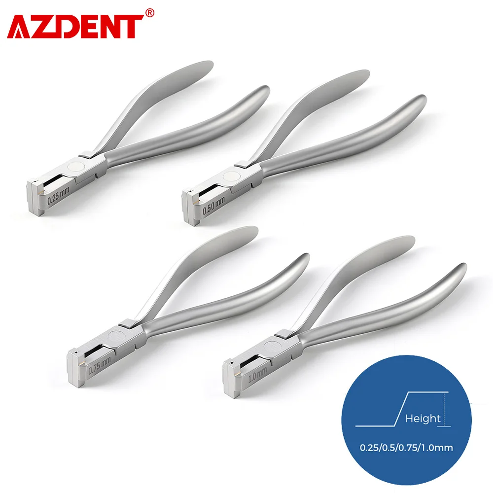 

1pc AZDENT Dental Wire Step Forming Plier Orthodontic Bend Forcep Bending Arch Wires Stainless Steel Dentist Instrument