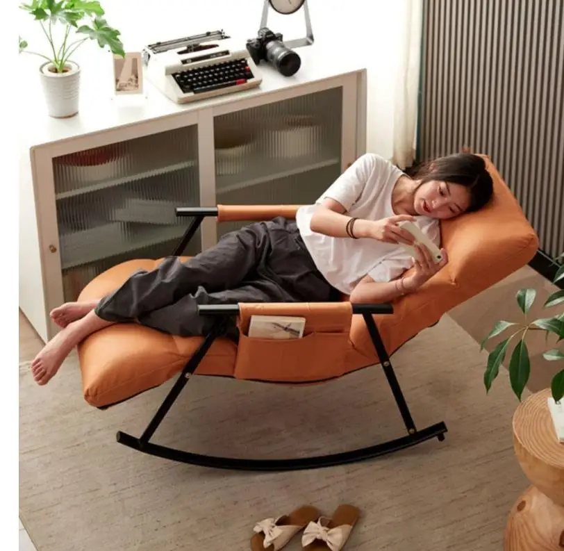 عالية الجودة غرفة نوم غرفة المعيشة في الهواء الطلق PE الروطان كرسي متأرجح مريح الاسترخاء صالة الترفيه كرسي #2