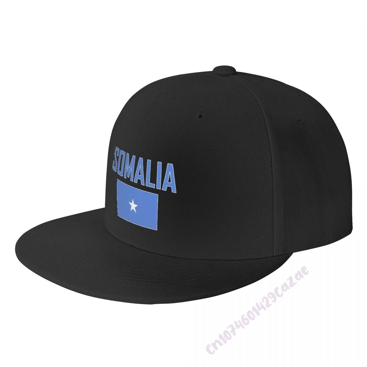 SOMALIA Flag Flat Brim Baseball Cap Breathable Adjustable Men Women Outdoor Hip Hop Hat For Gift