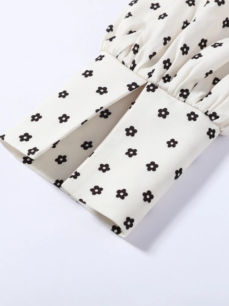 Langärmlige, kurz geschnittene Oberteile mit Polka Dots, lange Röcke, Anzüge für Damen, sexy, geteilte Spitzenoberteile, A-Linien-Röcke, Sets, schicke Damen-Partykleidung, neu – Detail 8