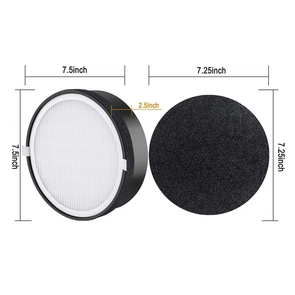 Hepa Filter Replacements for Levoit Air Purifier LV-H132 LV-H132-RF Activated Carbon Filter Parts Cleaning Air Purifier Part