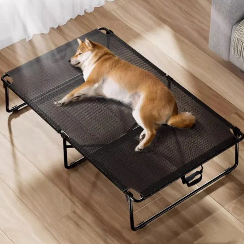 Dog Bed Breathable Dog Beds for Large Dogs Camping Beds Anti-moisturizing Chew Proof Dogs Bed Traveling Foldable Puppy Kennel