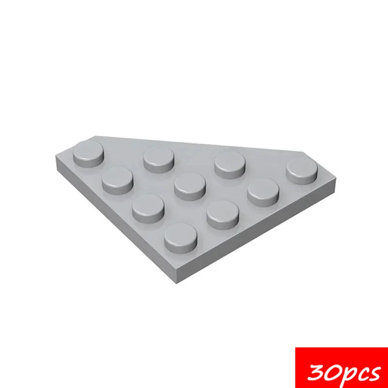 

30 шт., высокотехнологичные сборные частицы 30503, 4x4, клиновая доска (угловая резка), комплект строительных блоков, сменные детали, игрушки для детей