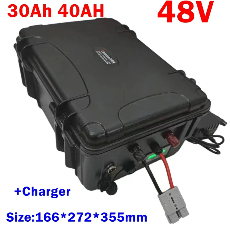 

Bloco da bateria da capacidade alta, armazenamento de energia do carro do vaivém de BMS 3000W AGV, bateria LiFePO4, 48V, 50Ah, 4