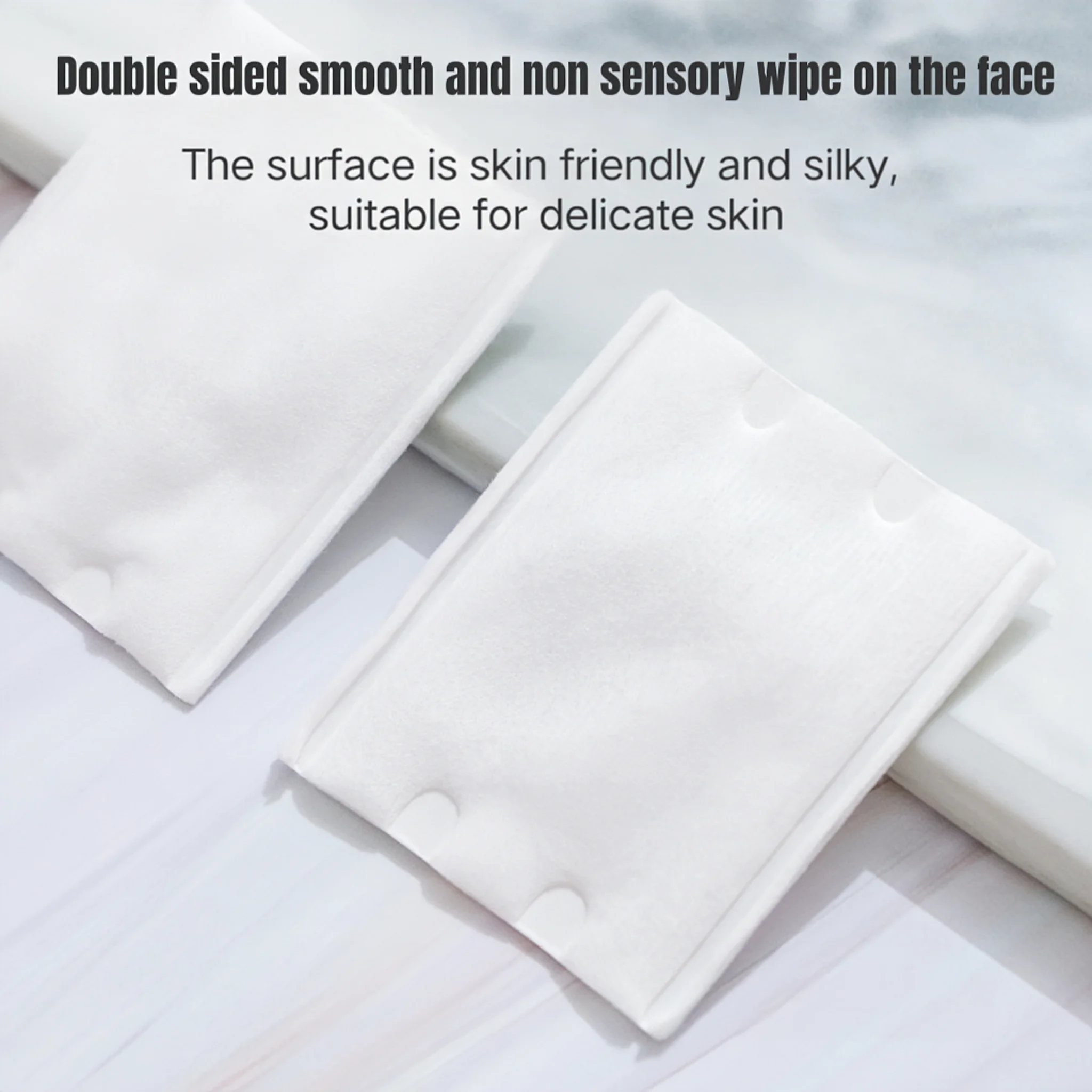 1000/500/300/100 PCS Disposable Double-Sided Makeup Pads, Cleaning Cotton Pads and Wet Compress Bags, Portable Makeup Remover Co
