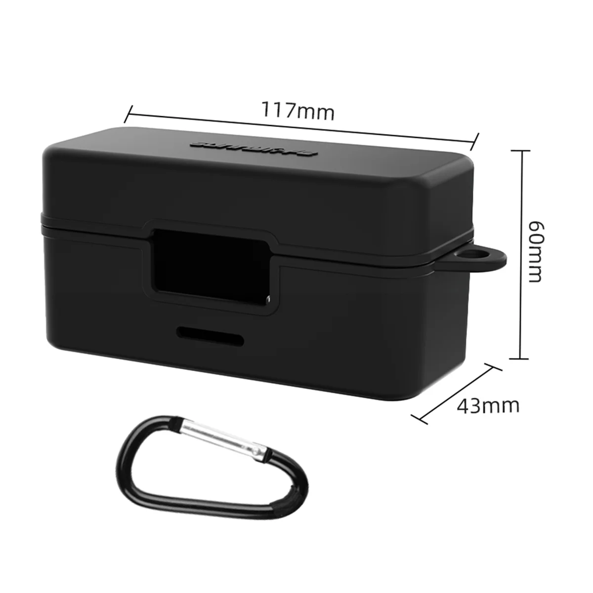 SUNNYLIFE for DJI Mic 2 Charging Case Protective Case Wireless Microphone Protective Case Drop-Proof Wear-Resistant Accessories