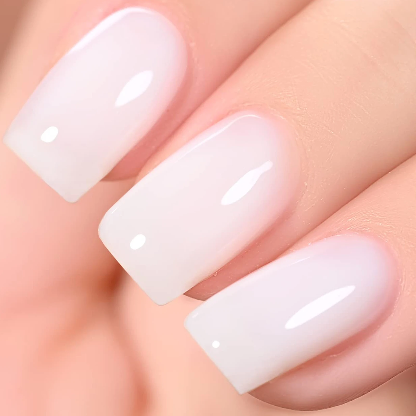 1-4 pezzi colore rosa nail art ghiaccio trasparente colore nudo smalto per unghie nuovo netto rosso popolare smalto gel bianco regalo per le donne