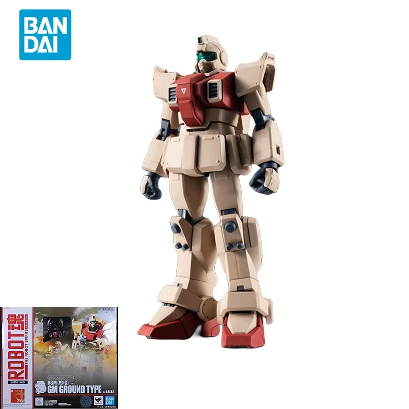 

Bandai Original GUNDAM Anime Model THE ROBOT SPIRITS RGM-79G GM GROUND TYPE Action Figure Toys Collectible Model For Kids Gifts