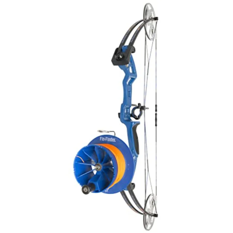 

Bowfishing RTF package for outdoor use, fiberglass rods with camo green finish, includes Sidewinder drum reel for right-hand op