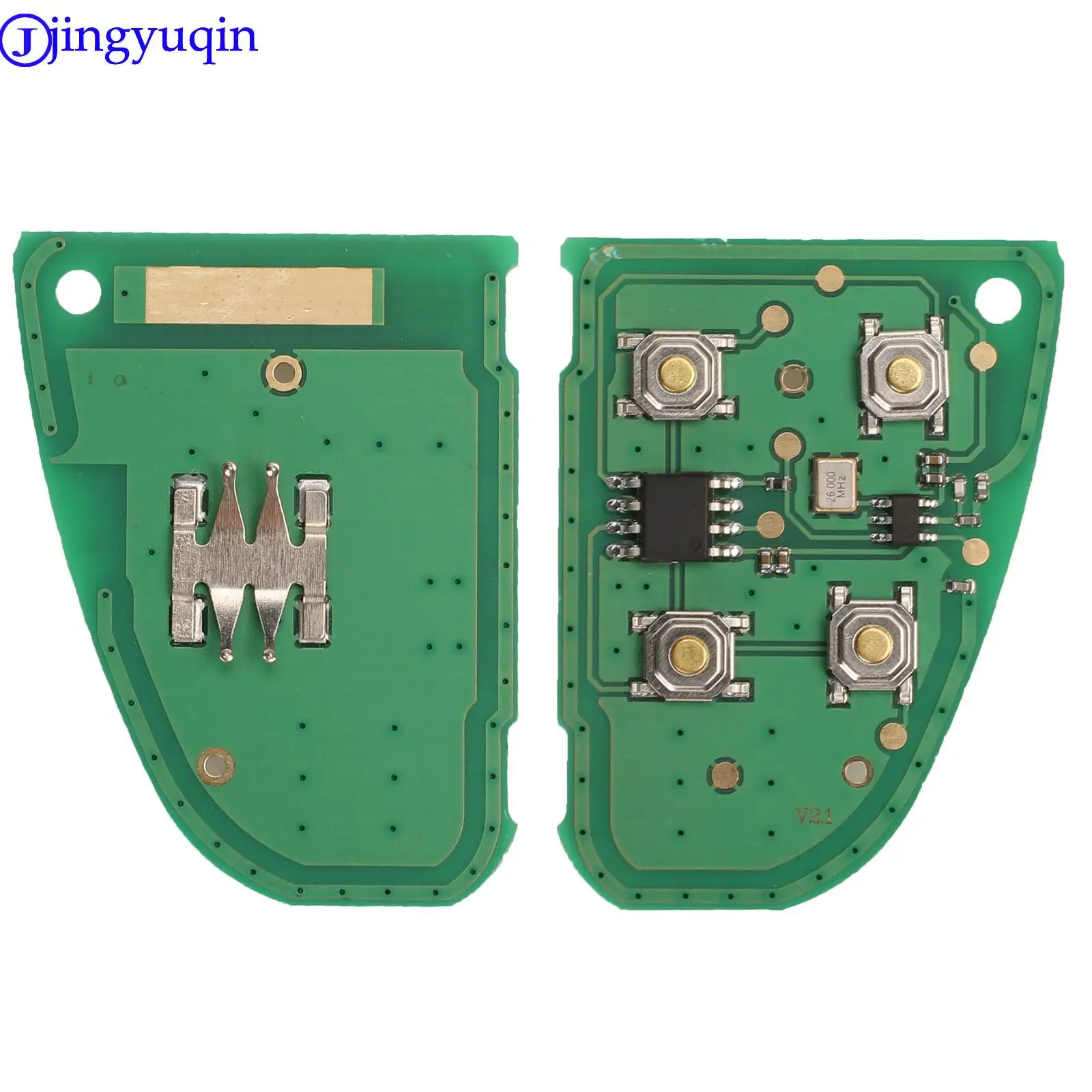 jingyuqin 4 Bottons Car Auto Flip Remote Key for Jaguar X-Type S-Type 1999-2009 XJ XJR 2002-2008 315/433MHz with 4D60 chip