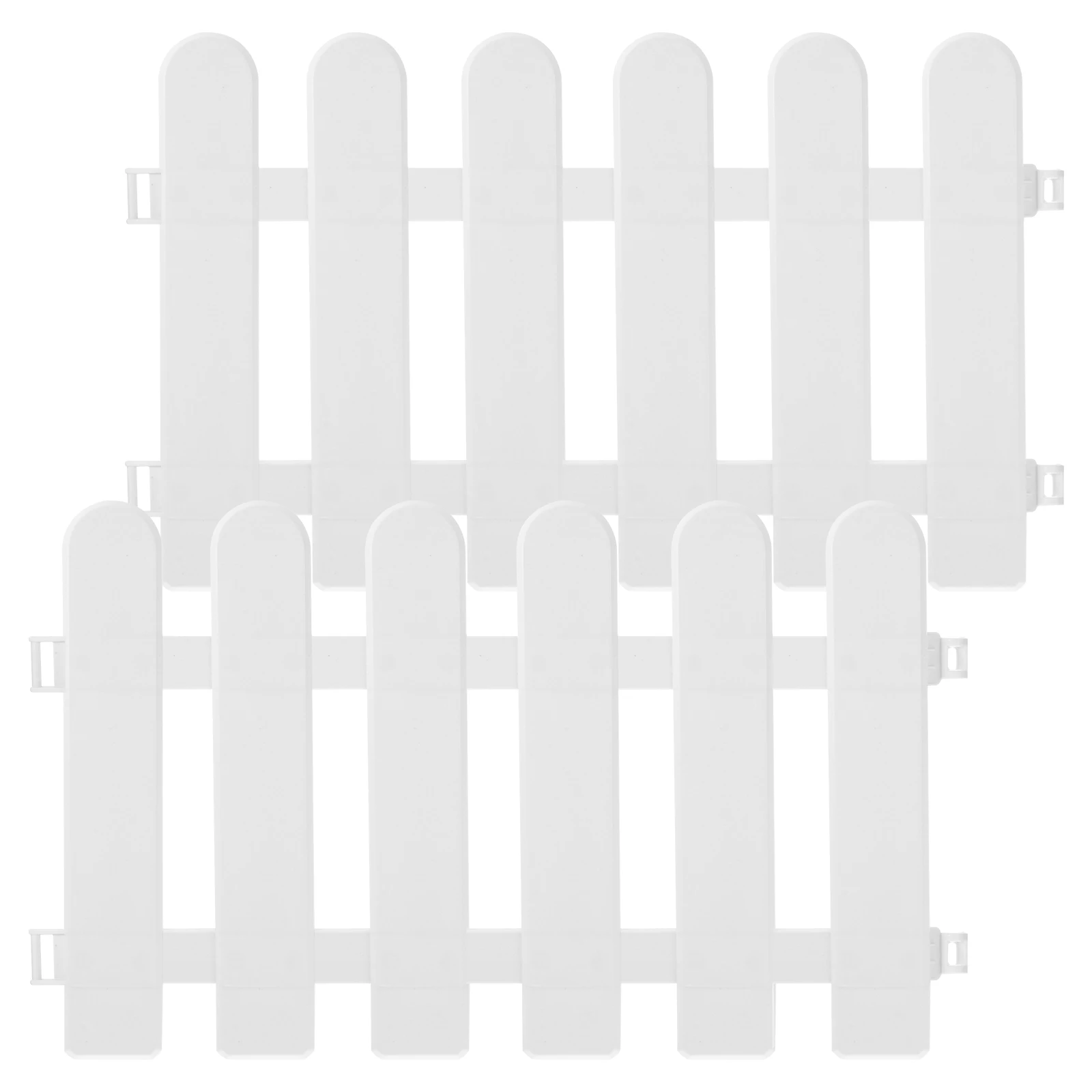 

White Fence Plastic Decorative Garden Fencing Landscape Courtyard Villa Hotel Waterproof Reusable Banding Non Toxic