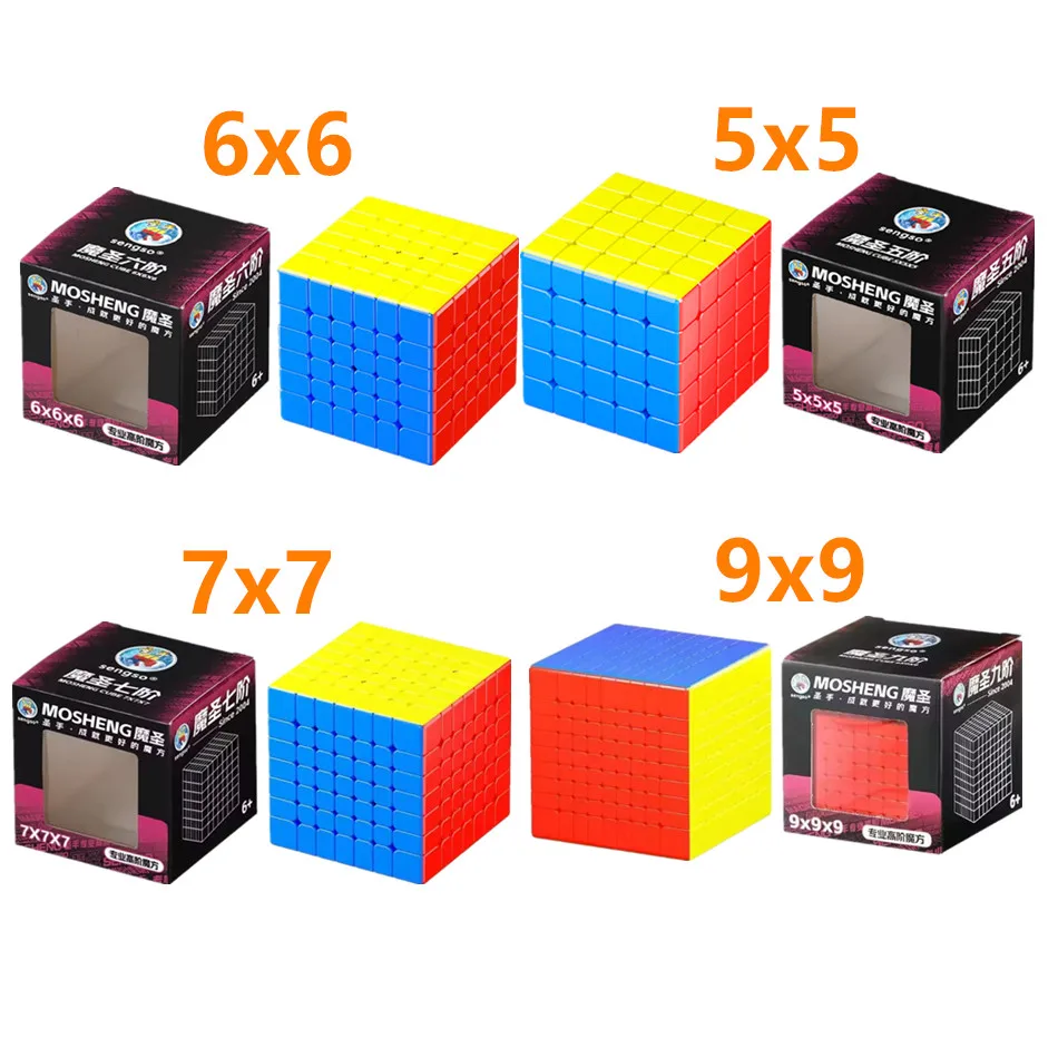 

ShengShou Mosheng 7x7 9x9 Магнитный магический куб Sengso 9x9 7x7 Куб без наклеек Профессиональные игрушки-головоломки Детский подарок Cubo Magico