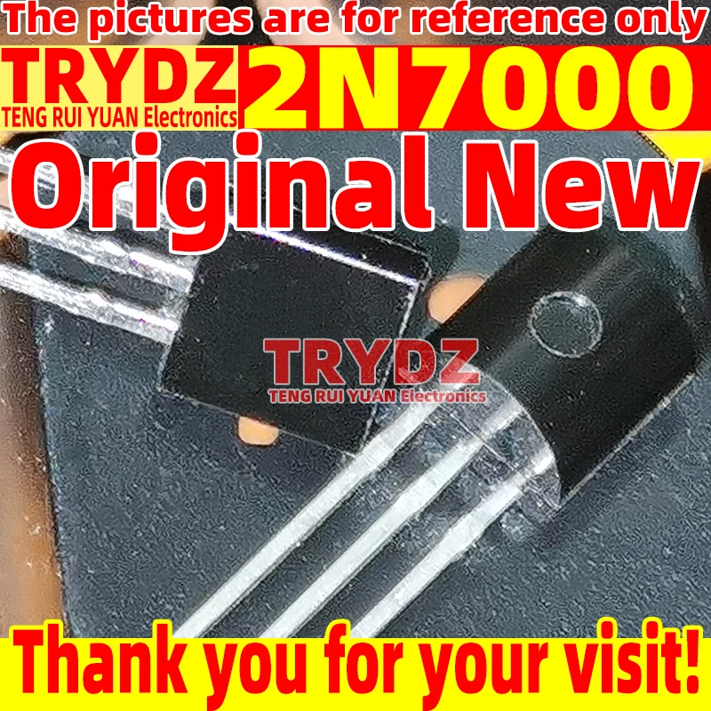 200-20pcs Original New 2N7000 7000 TO-92 0.3A 60V Low power MOS transistor