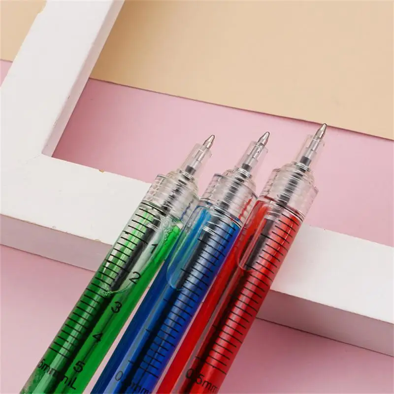 Injection Shape Ballpen Doctor Nurse Needle Ball Point Pen Office School Stationery Pen Syringe Needle Ballpoint Pen Write Tool