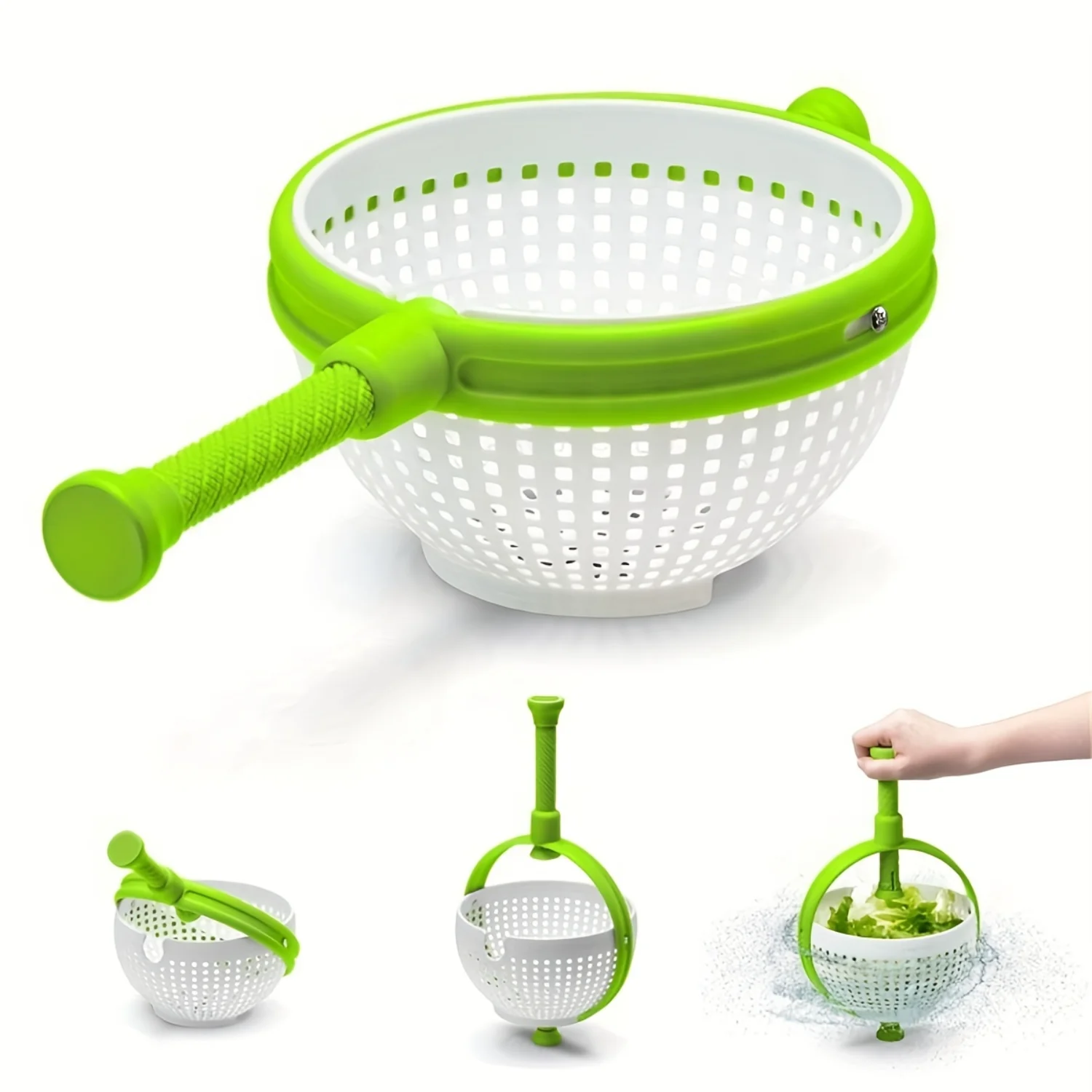 Salad Centrifugal Drainer Basket Kitchen Vegetable Spinner Drain Basket