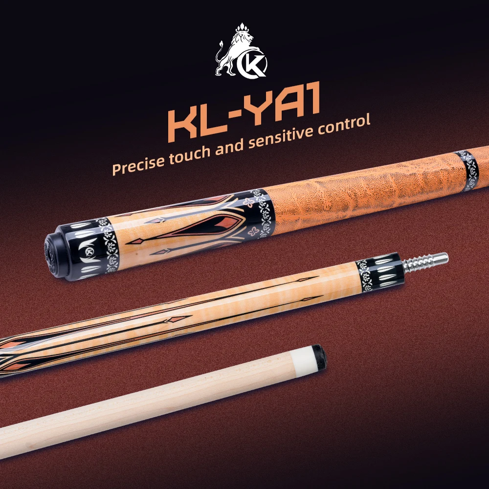 KONLLEN Maple Pool Cue K Series Low Deflection Professional Ultra-smooth Billiard Pool Sticks with Carbon Tube Inside and 12mm T
