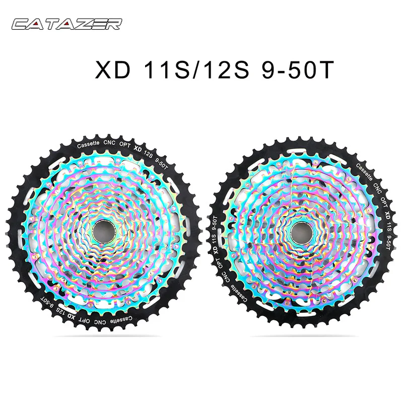 NEW MTB 11 speed 12 speed 9-50T Cassette Ultimate XD Bicycle Cassette Rainbow ULT Cassette Ultralight Colorful Cassette