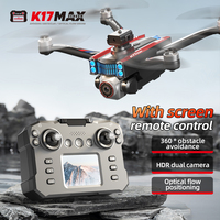 K17 Max FPV Drone 4K HD Camera Brushless Motor LCD Screen Remote Control Quadcopter 4-sides Obstacle Avoidance Drone with Camera