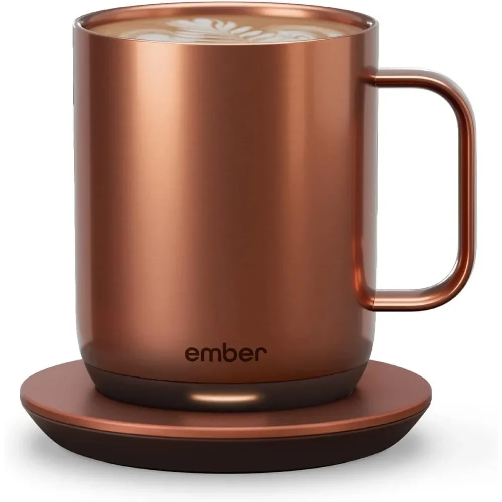 Electric Cup, 10 Oz, App-Controlled Heated Coffee Mug with 80 Min Battery Life and Improved Design, Electric Cup