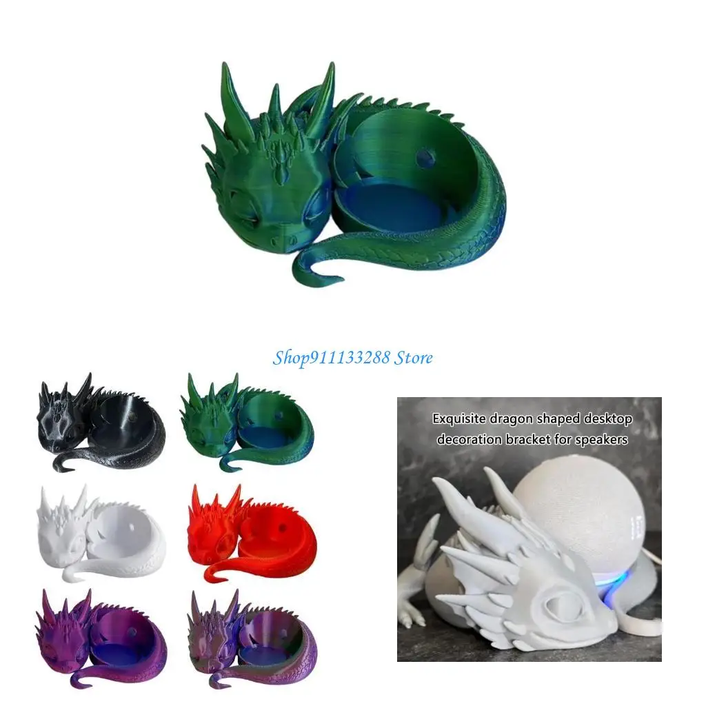 

G88D Multifunctional 3D Printed Dragon Speakers Display Stand Portable Desktop Stand Holder for 4/5 Speakers