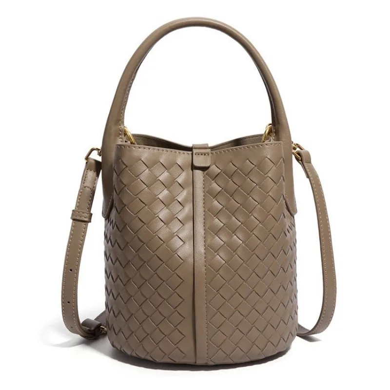 حقائب دلو منسوجة يدويًا للنساء، حقيبة كتف كروس، اشتر واحدة واحصل على واحدة، تسوق العمل أثناء السفر