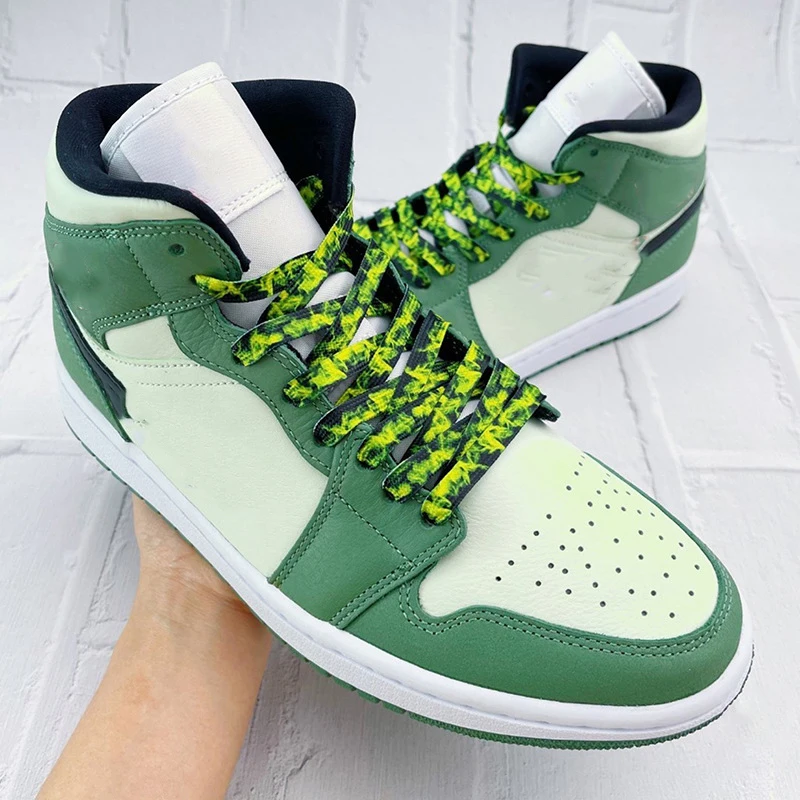 1 Paar Schnürsenkel mit Flammenmuster, hochwertige flache Schuhe, Sneakers, Schnürsenkel, AJ1 und AF1 und Dunk, Basketballschuh-Zubehör, Länge 120/140/160 cm