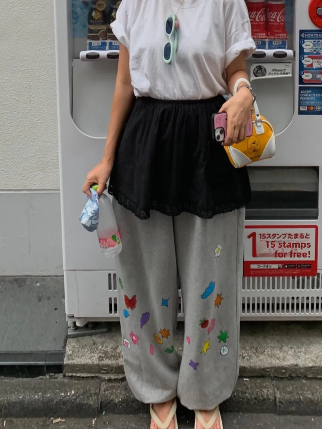 Nuovi Pantaloni Sportivi Casual Primaverili con Stampa Artigianale, Vita Alta e Gamba Dritta, Moda Donna