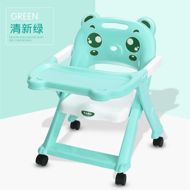 Children\'s dining table chair foldable multi-functional baby dining chair portable infant learning to eat stool