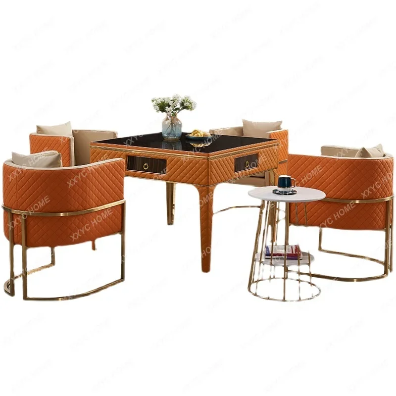 

Simple and Light Luxury Style Mahjong Machine Dining Table Dual Function Machine Mahjong Table