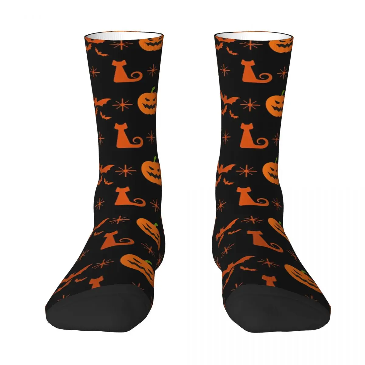 Couple Socks Horror Halloween Pumpkin Bat Trick or Treat Stockings Winter Retro Breathable Socks Design Running Anti Skid Socks