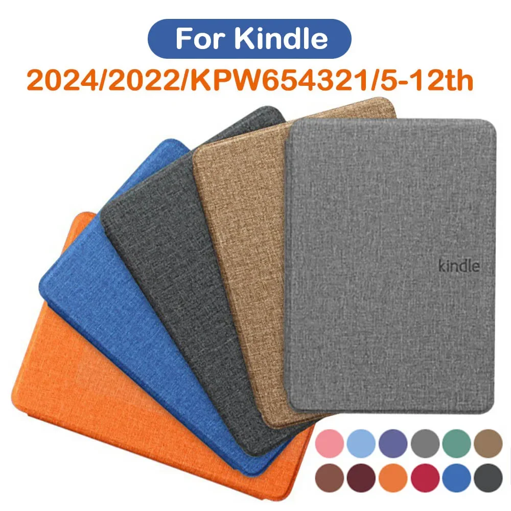

Защитный чехол для электронной книги для Kindle Paperwhite Colorsoft 1, 2, 3, 5, 6, 10, 11 12-го поколения, 6,8, 7 дюймов, магнитный чехол