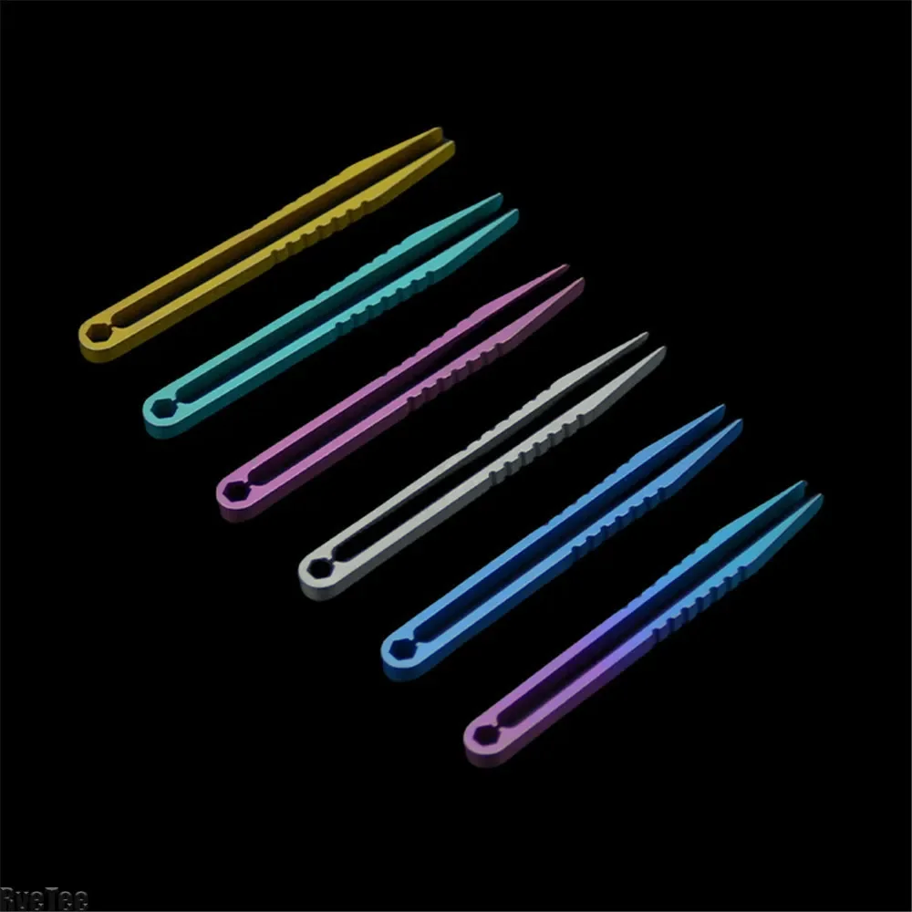 

Multipurpose EDC Tool, TC4 Titanium Alloy Mechanic Clip Tweezer for Phone Repair, Camping, Outdoor, Professional Use