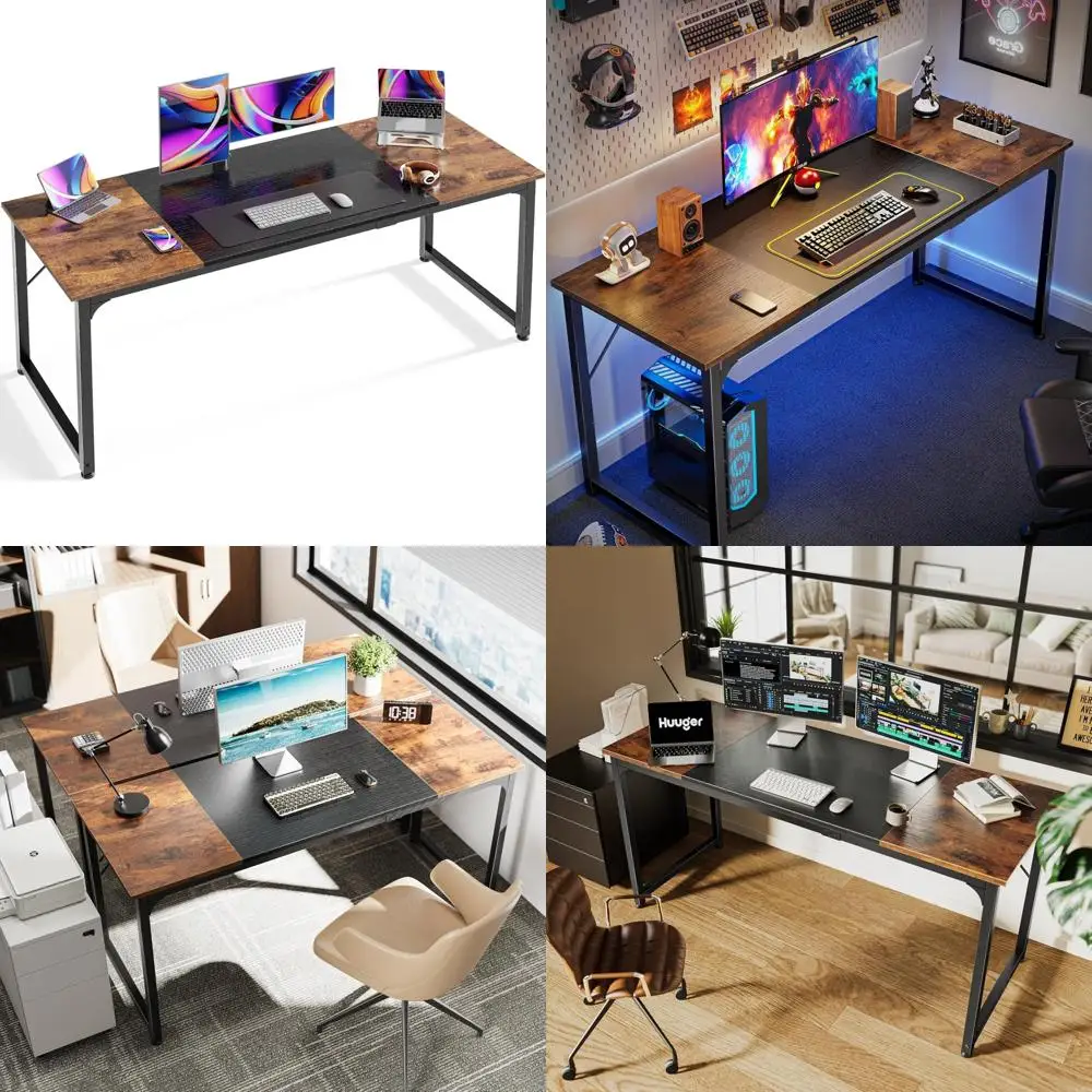 

Large 63 Inch Modern Home Office Desk for Gaming, Writing, and Studying