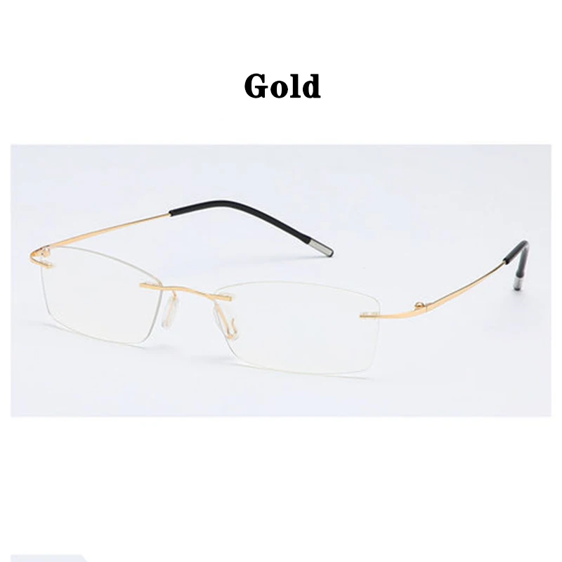 Mann Randlose Lesebrille Frauen Blau Licht Blockieren Lesebrille HD Linsen Presbyopie Brillen Rahmenlose Presbyopie Brillen – Detail 13