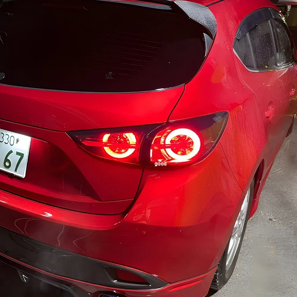 For Mazda 3 Axela 2014-2018 LED Car Taillight Assembly Upgrade High Configure Style Design Auto Rear Back Lamps Accessories