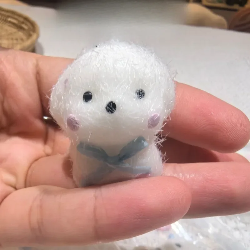 Stress Relief Toys New Kawaii Mini Puppy Lamb Handmade Silicone Pinch Squeeze Props Adult Children Birthday Gift Squishy Toy