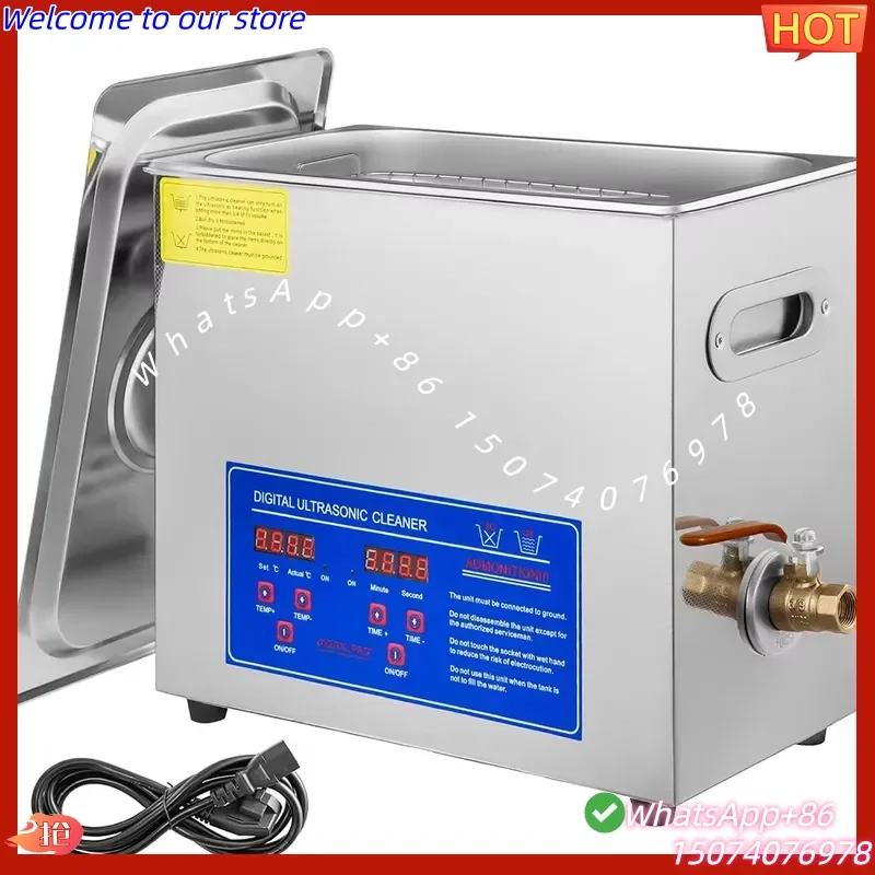 2026New Household 40kHz Digital Smart Ultrasonic Cleaner High-Efficiency Multi-function Portable 6L Capacity Customized Car