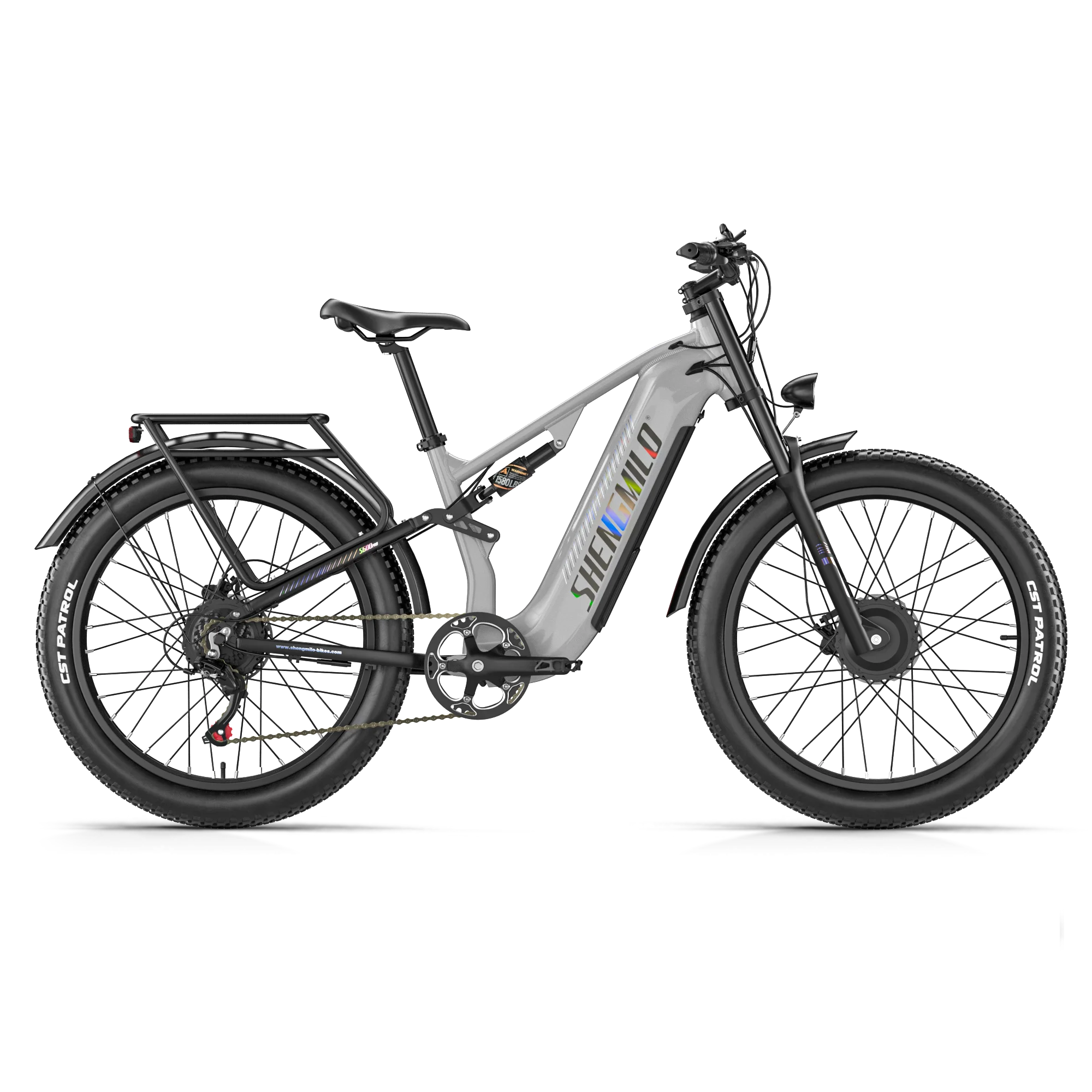 Shengmilo S600 Pro Elektrische Fiets voor Volwassenen, 48V25AH Batterij, Heren E-Mountainbike met Twee Motoren, Vetbanden E-bike, 26 Inch e-bikes, All-Terrain E-bike