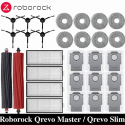 Roborock Qrevo Master / Qrevo Slim Robot Vacuums Cleaner Accessory Main Side Brush Hepa Filter Mop Cloths Dust Bag Spare Part