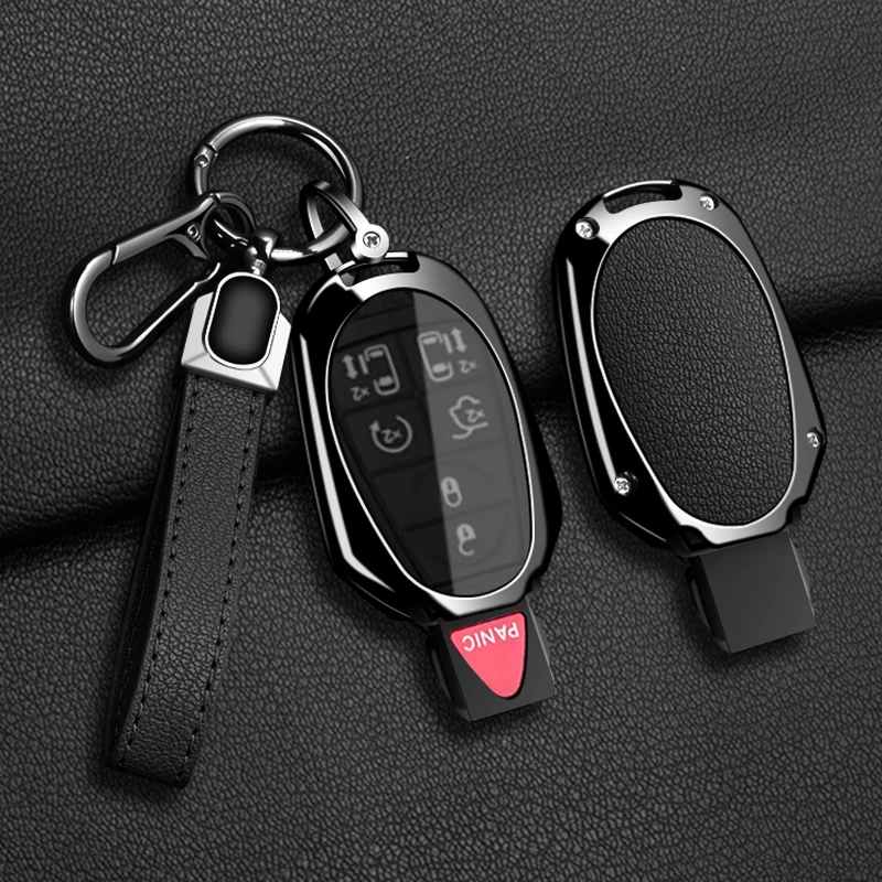 

Zinc Alloy Car Key Case Fob Cover for Jeep Commander Dodge Durango Magnum Journey Ram Challenger Charger Protector Accessories