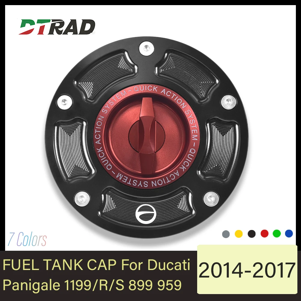 For Ducati 1199/R/S 899 959 PANIGALE CNC Motorcycle Fuel Tank Cap Panigale V4 V4S V4R 2018-2023 Keyless Gas Tank Cover 2