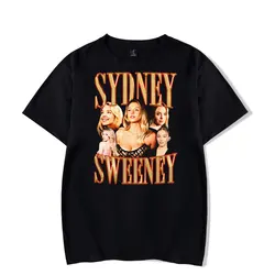 Sydney Sweeney Vintage 90s T-Shirt Men and Woman Short Sleeve T Shirt Unisex Sport Pullover Harajuku Outwear Tops