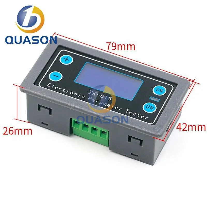 Voltage and current meter power capacity time undervoltage and overvoltage protection battery charge discharge control