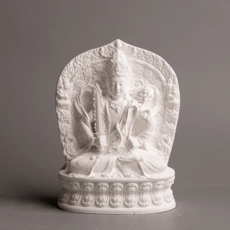 Buddha statue, Bodhisattva, Immovable Buddha, sculpted plaster statue, home decoration, desktop ornament.