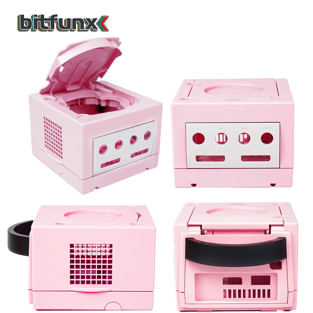 Bitfunx-funda de repuesto de Color para consola NGC, carcasa de elevación para Gamecube NGC GC DOL-101, DOL-001, Retro