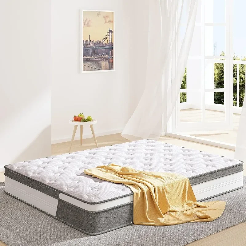 

10 Inch Memory Foam Mattress in a Box, Hybrid Mattress Full Size for Pressure Relief & Supportive, 100 Nights Trial